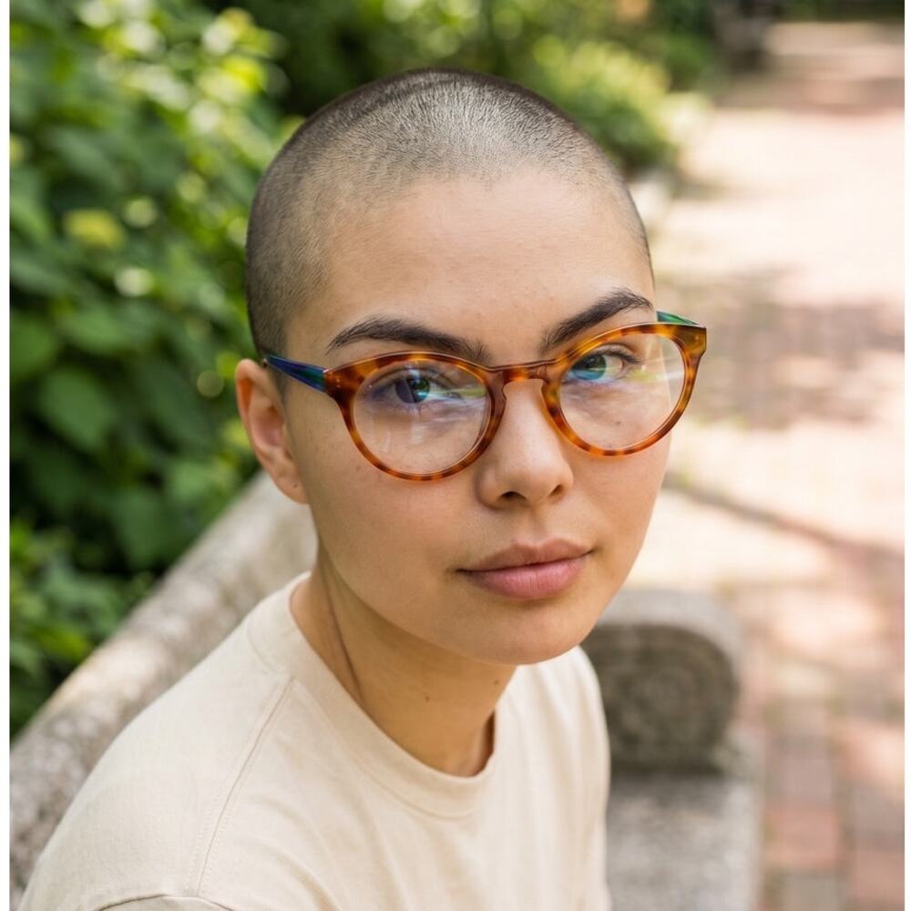 Ronit Furst Keyhole Round 2323 Designer Eyeglasses | Handpainted Unisex